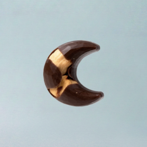 Organic Vegan Roasted Hazelnut Carob Crescent Moon (9g)